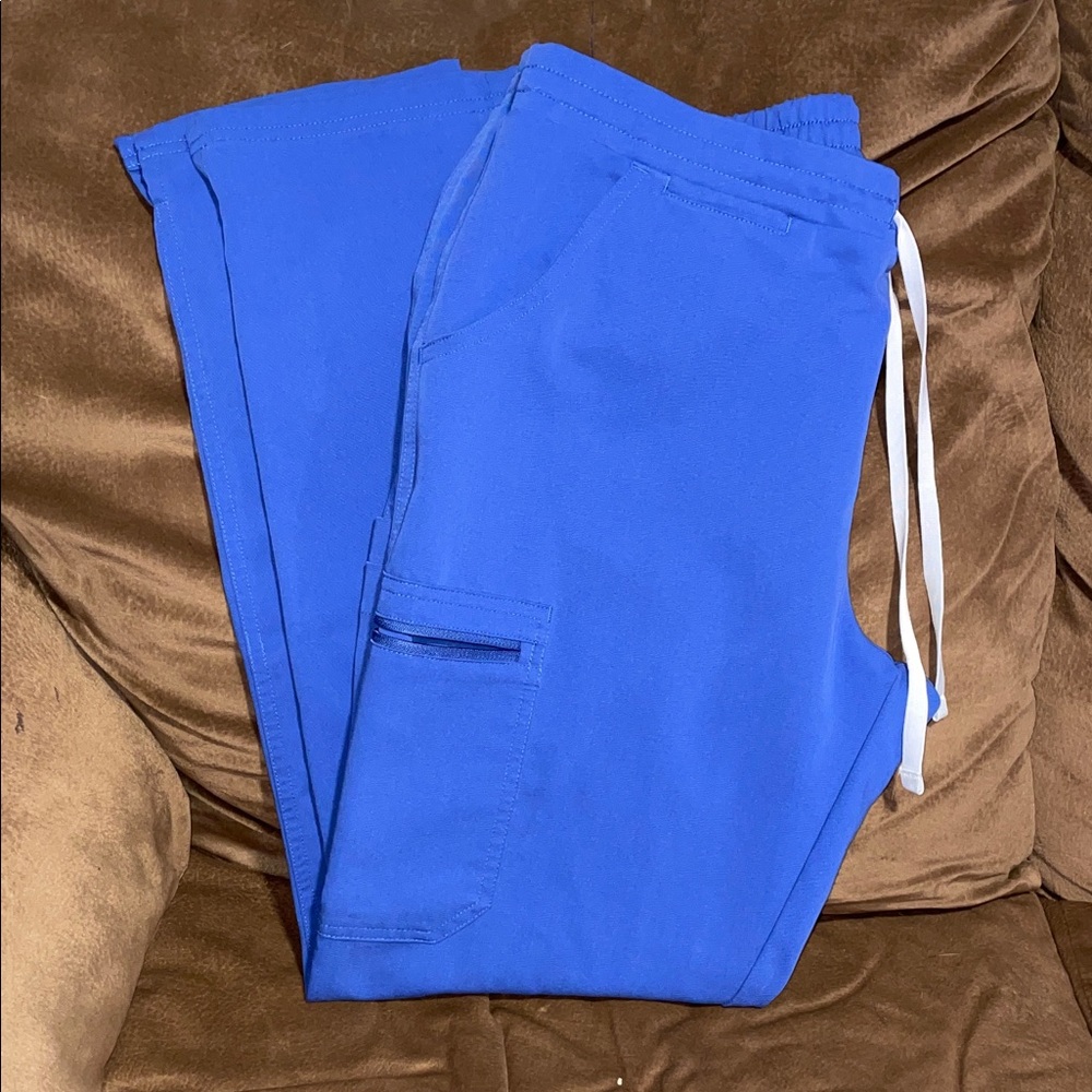 Figs Women's Denim Blue Straight Leg Pants